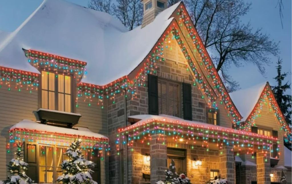 multicolor icicle lights