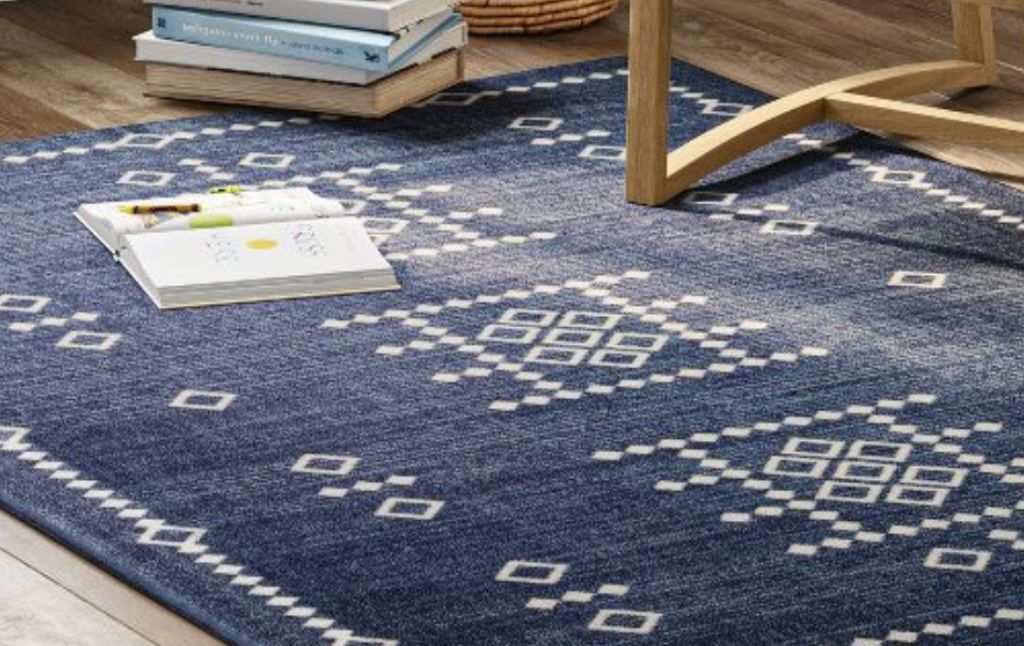 navy blue rug