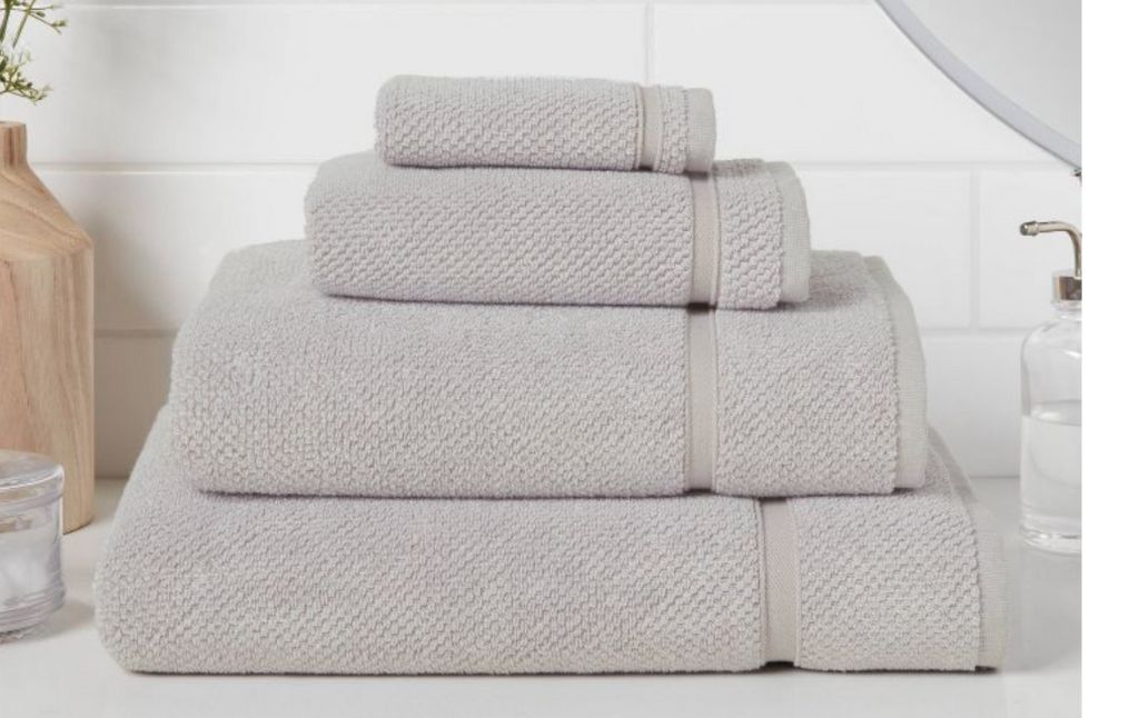 threshold textured bath towels