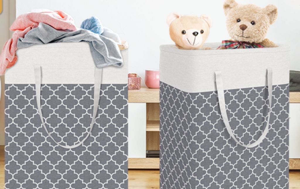 two laundry hampers