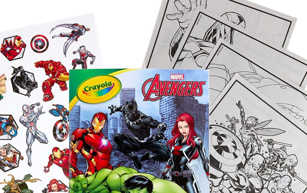 crayola avengers coloring book