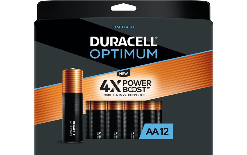 duracell optimum aa batteries