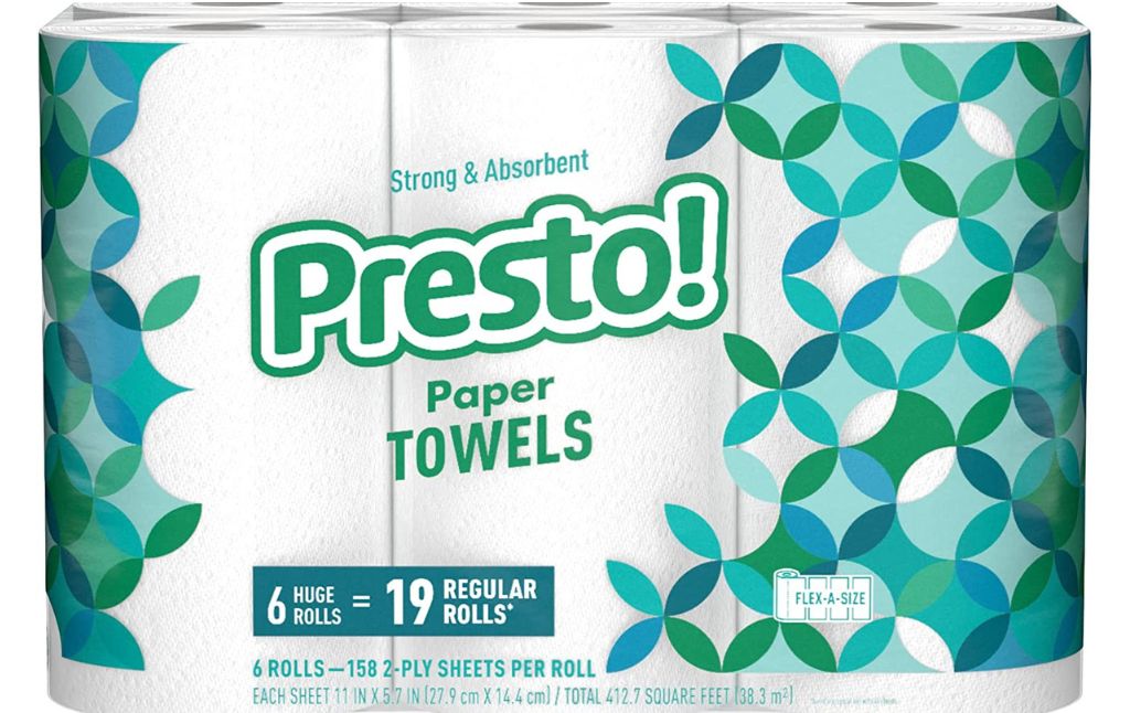 presto paper towels