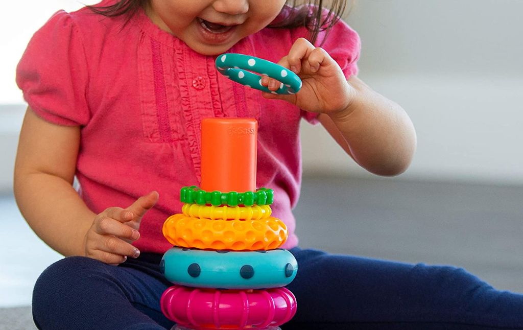 stacks of circles learning toy