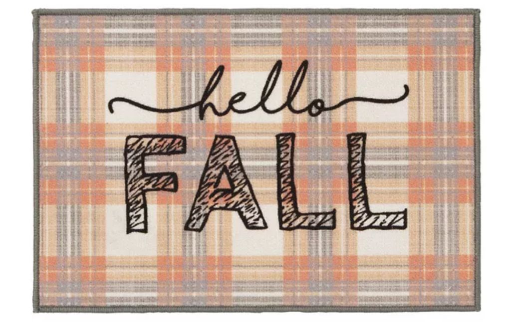 hello fall door mat