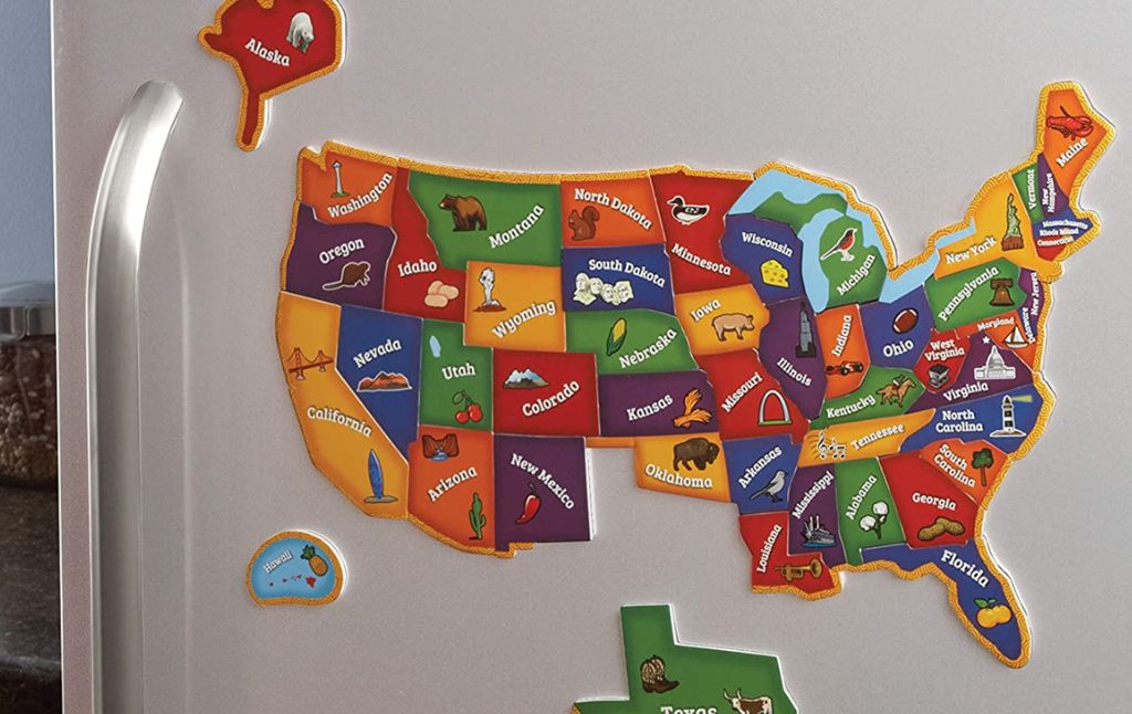 magnetic usa map