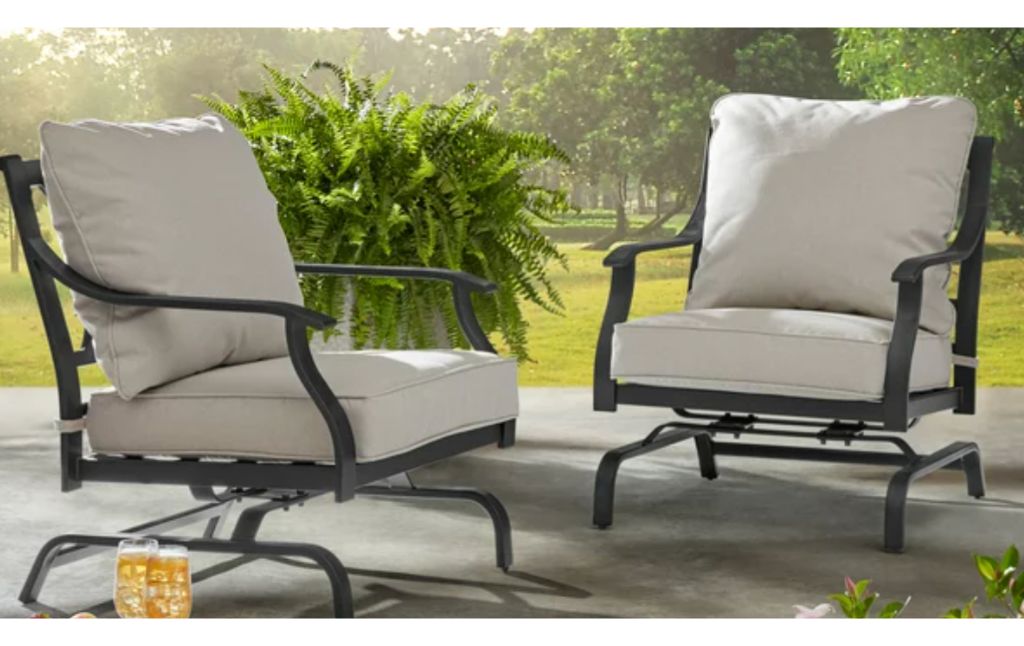 outdoor rocking chair set