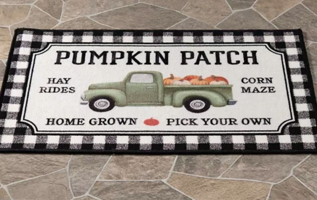 pumpkin patch door mat