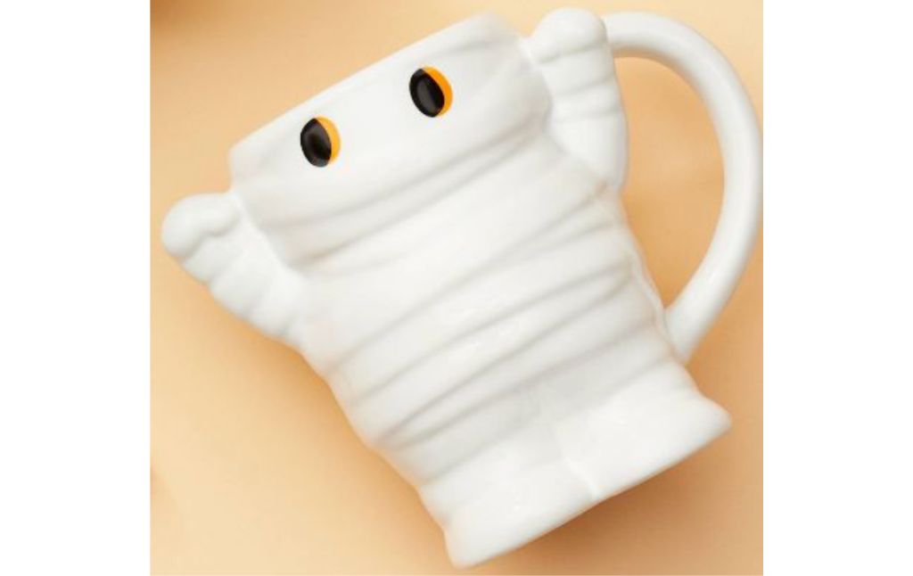 halloween mug mummy