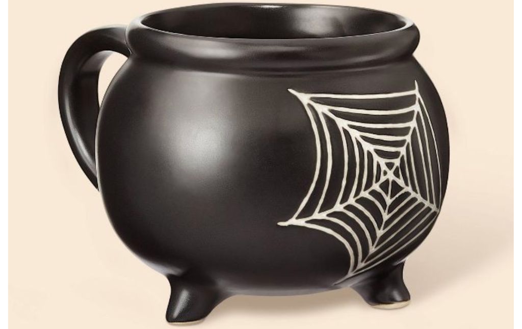 halloween mug spider web