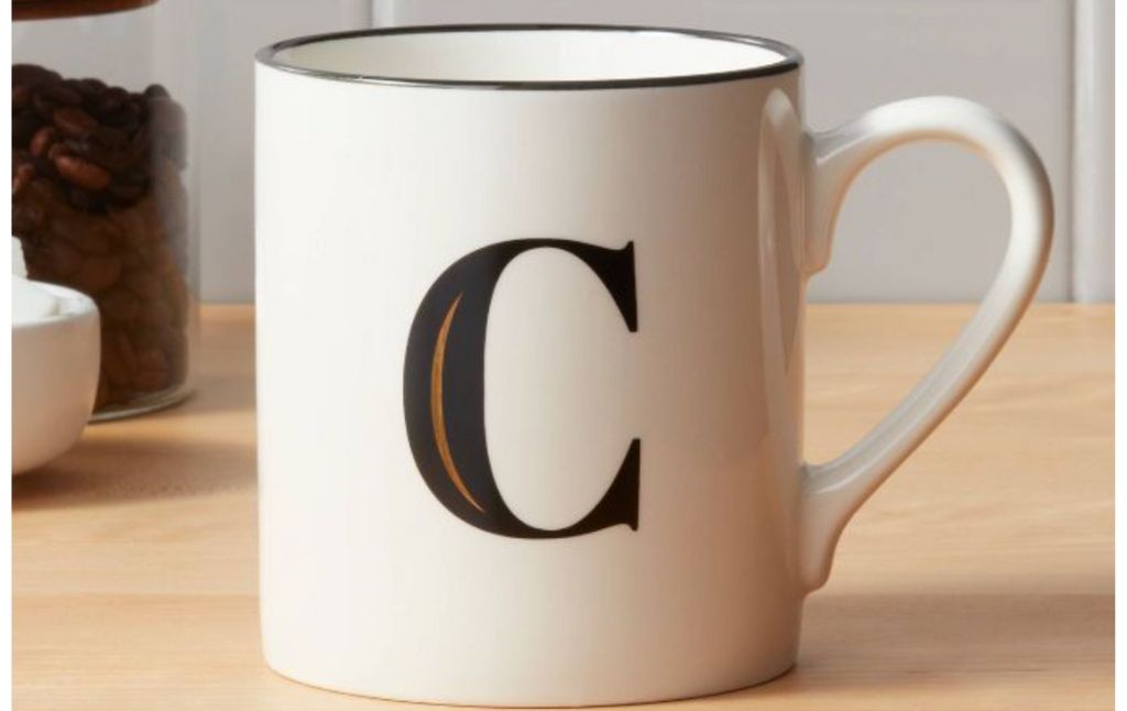 initial mug