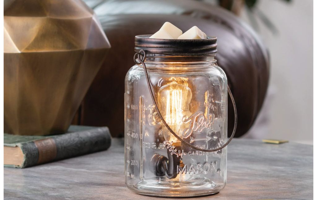 clear mason jar wax warmer