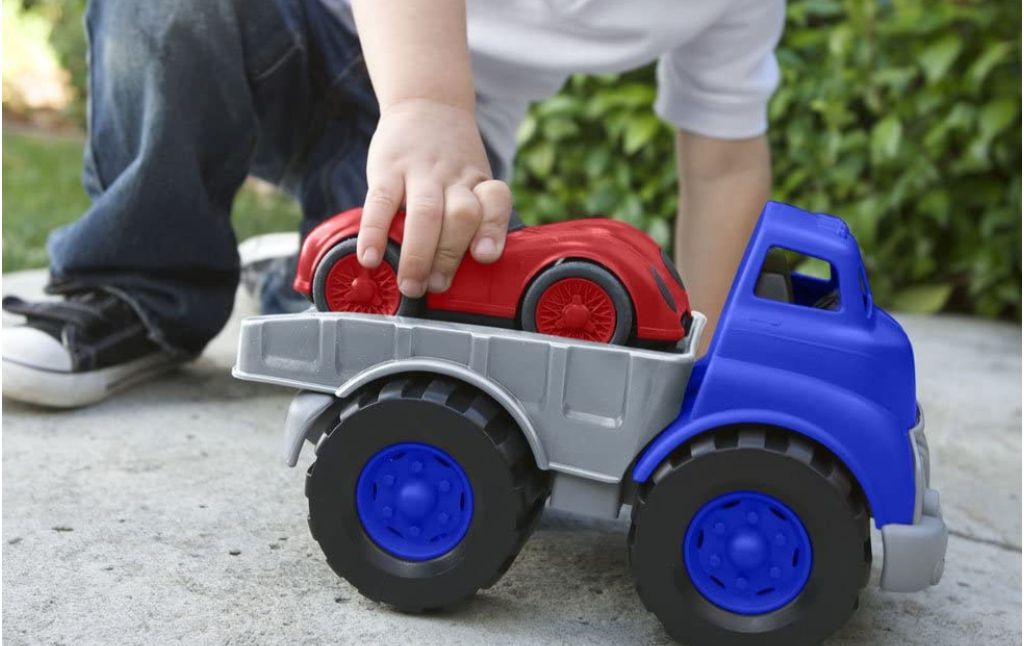 green toys flat bed truck