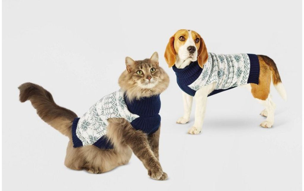 snowflake sweater for dogs cats