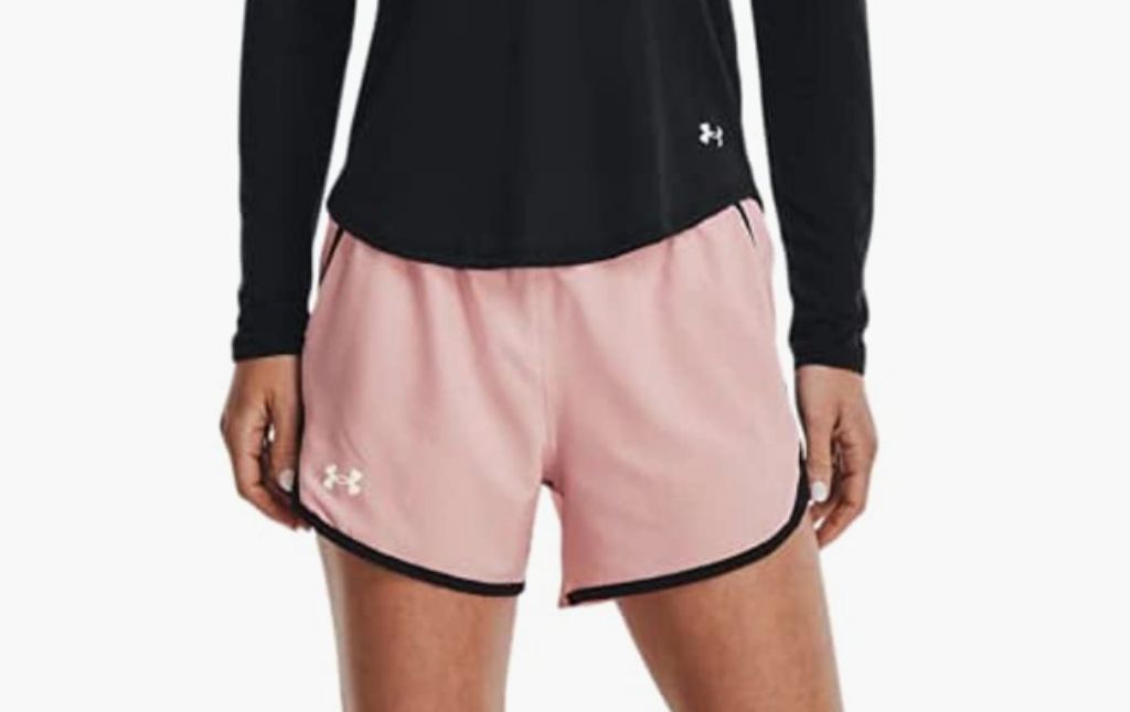 under armour shorts pink