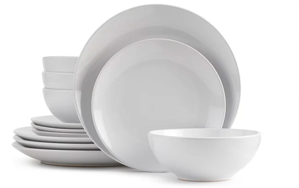 white dinnerware set