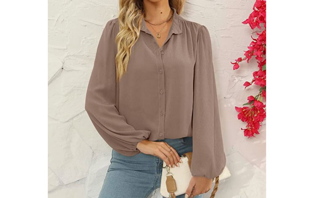 women long chiffon blouse