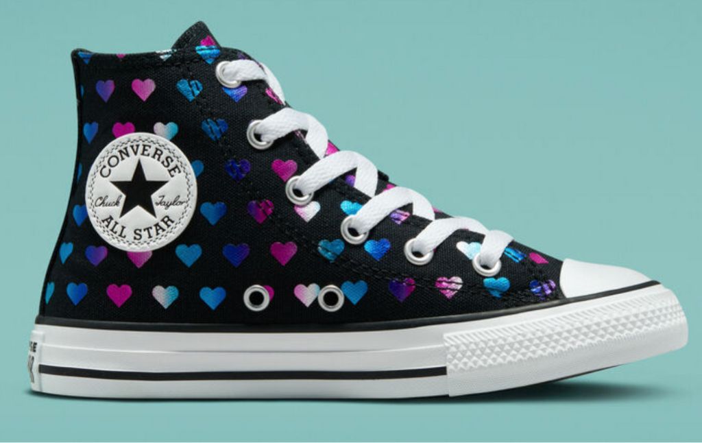 converse foil hearts