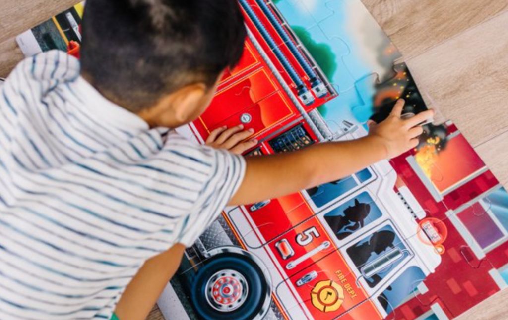 melissa doug firetruck puzzle