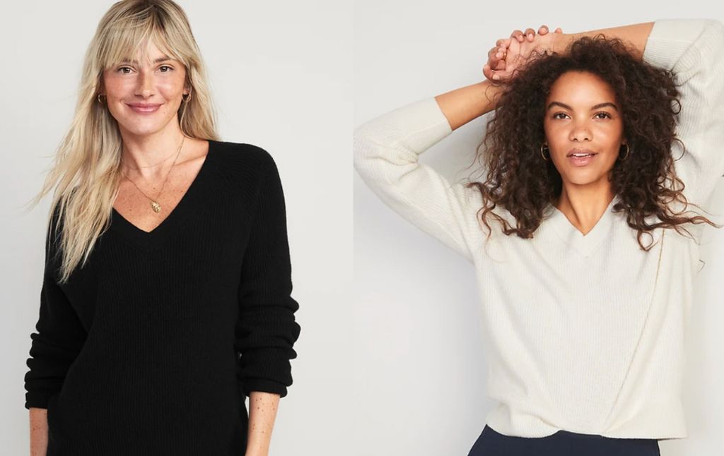 old navy v neck sweaters