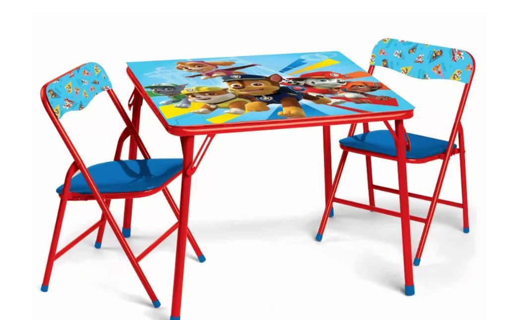 paw patrol table chairs