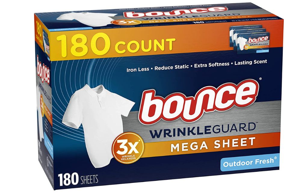 bounce wrinkleguard mega sheet