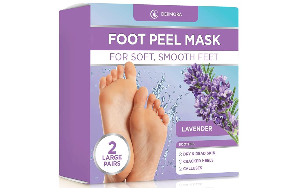 dermora foot peel mask lavender