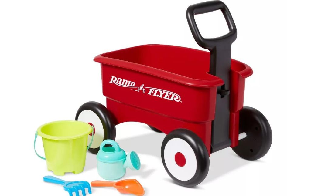 radio flyer wagon with toys