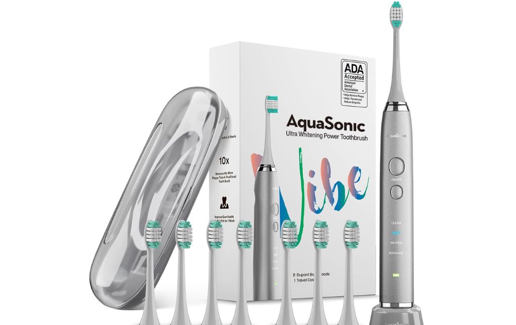 aquasonic ultra whitening power toothbrush