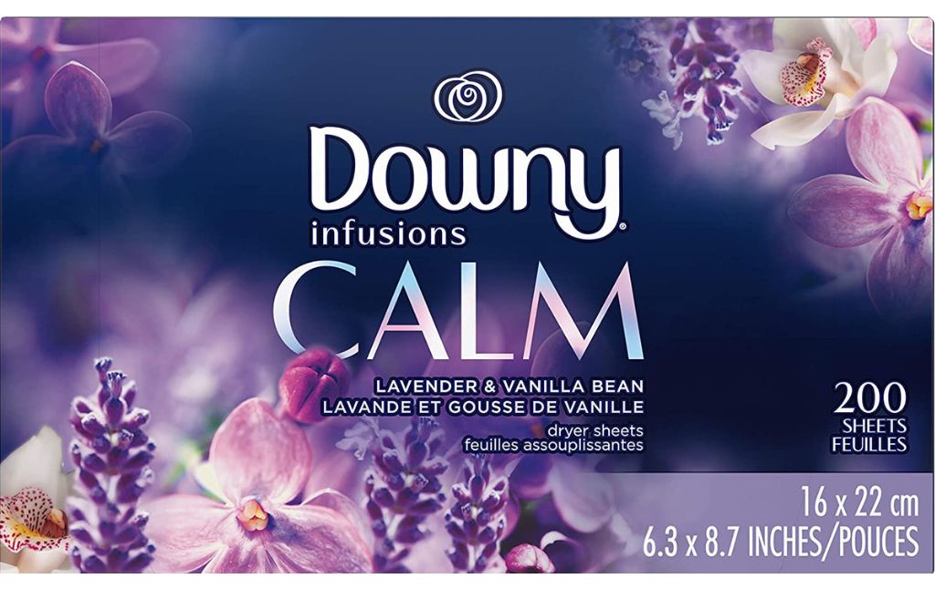 downy calm dryer sheets