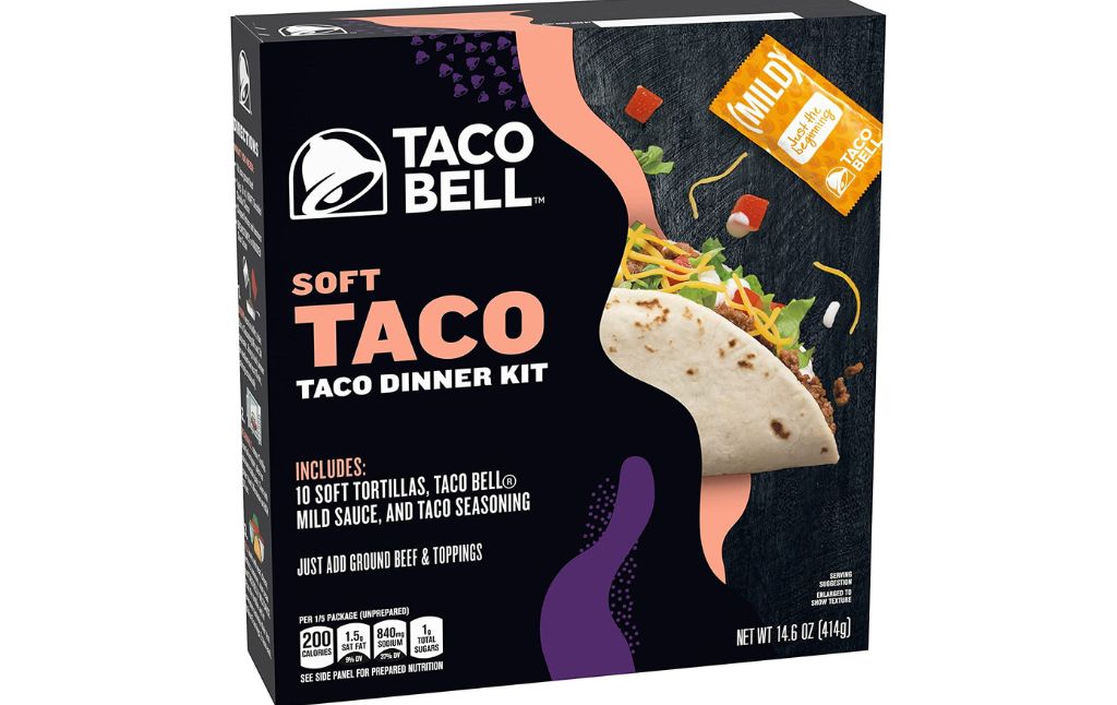 taco bell soft taco dinner kit