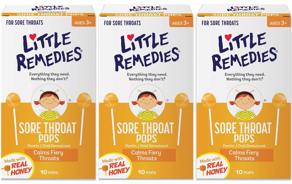 little remedies sore throat pops