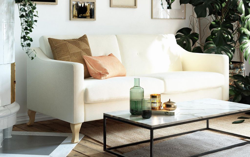 white sofa