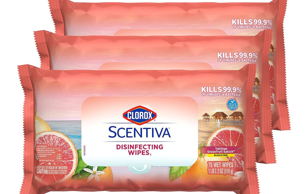 clorox scentiva disinfecting wipes