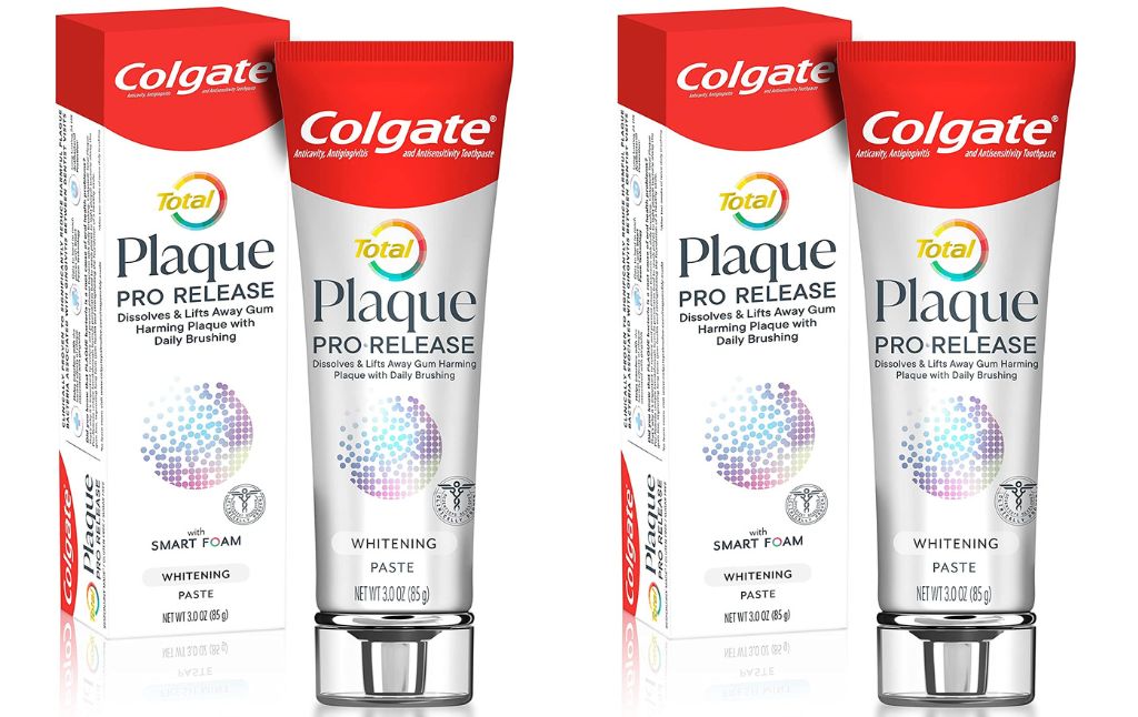 colgate total plaque pro release