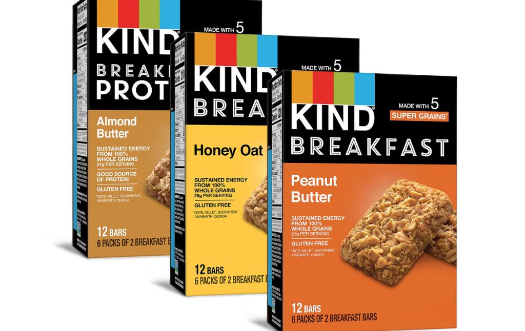 kind breakfast cereal bar pack