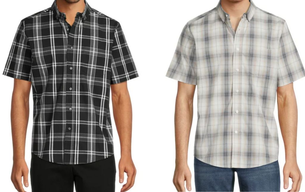 men short sleeve button up shirt