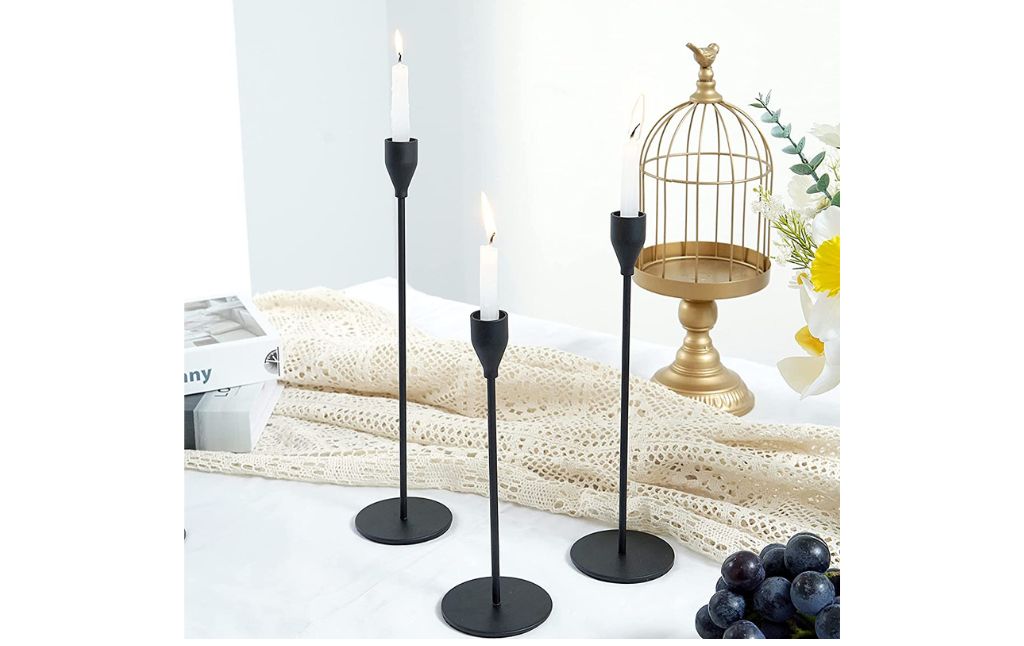 black candle holders