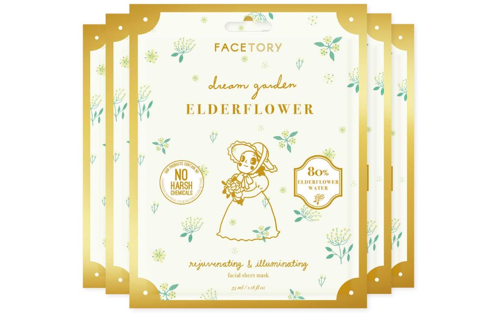 facetory elderflower face masks