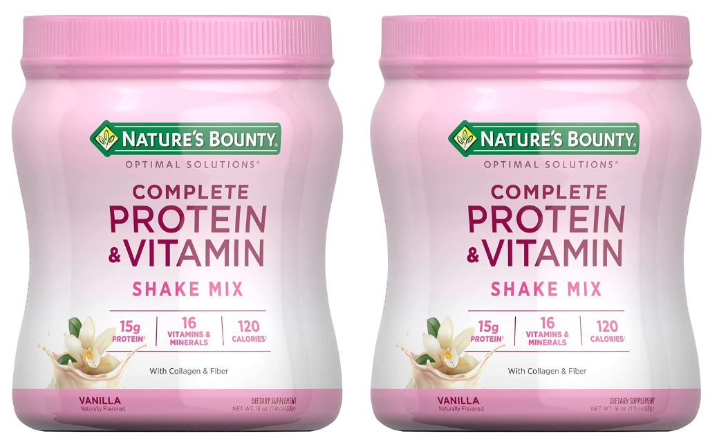 natures-bounty complete protein vitamin shake mix