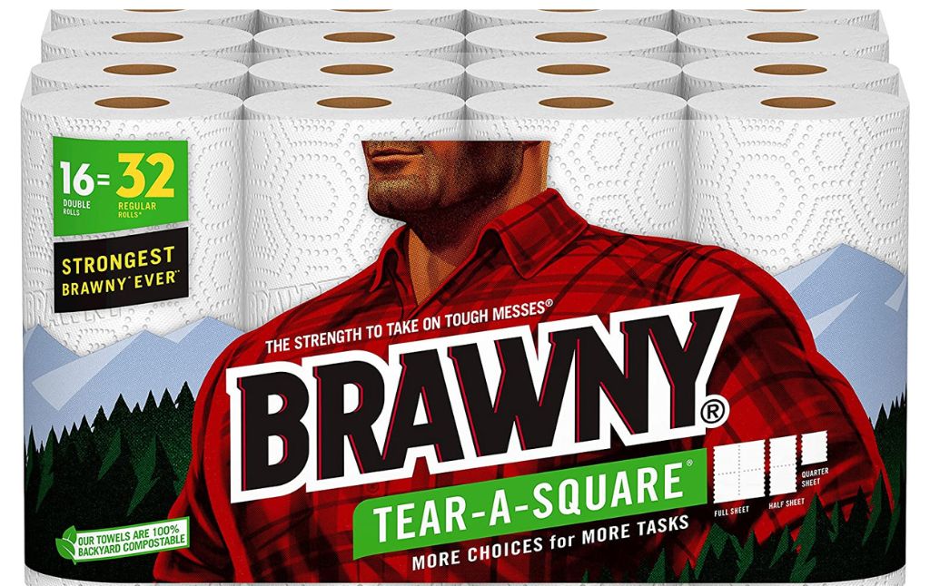 brawny tear a square