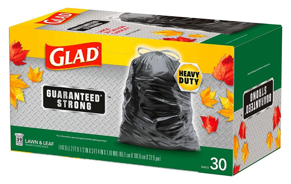 glad lawn leaf bags