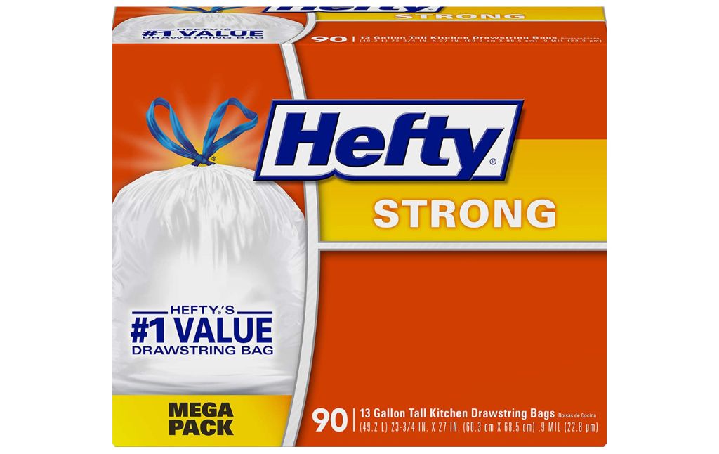 hefty strong trash bags