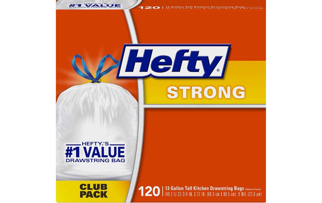 hefty strong trash bags