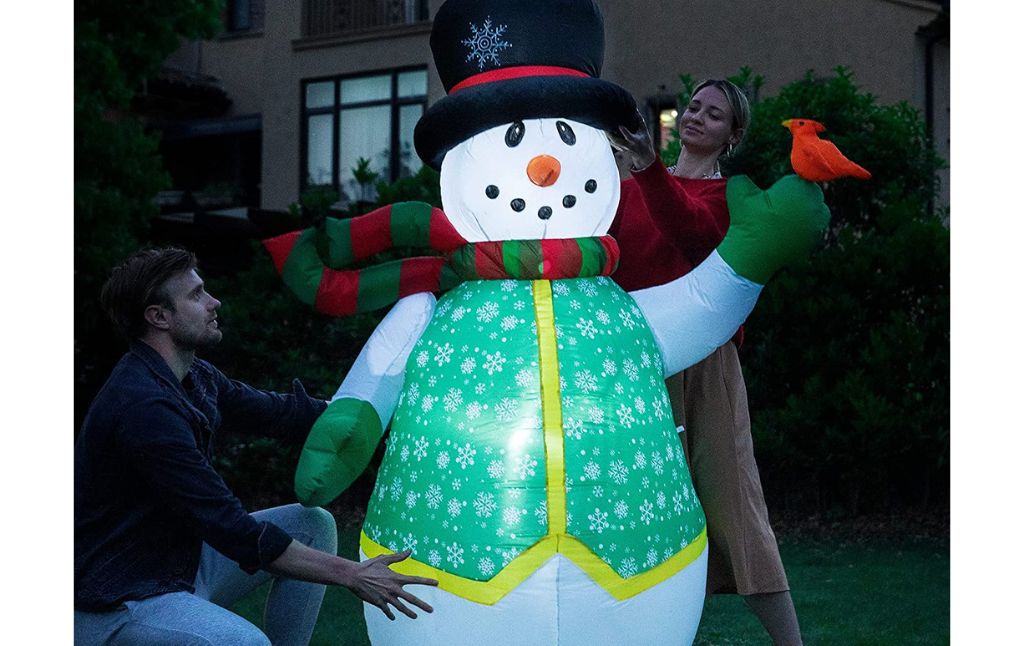 snowman outdoor inflatable