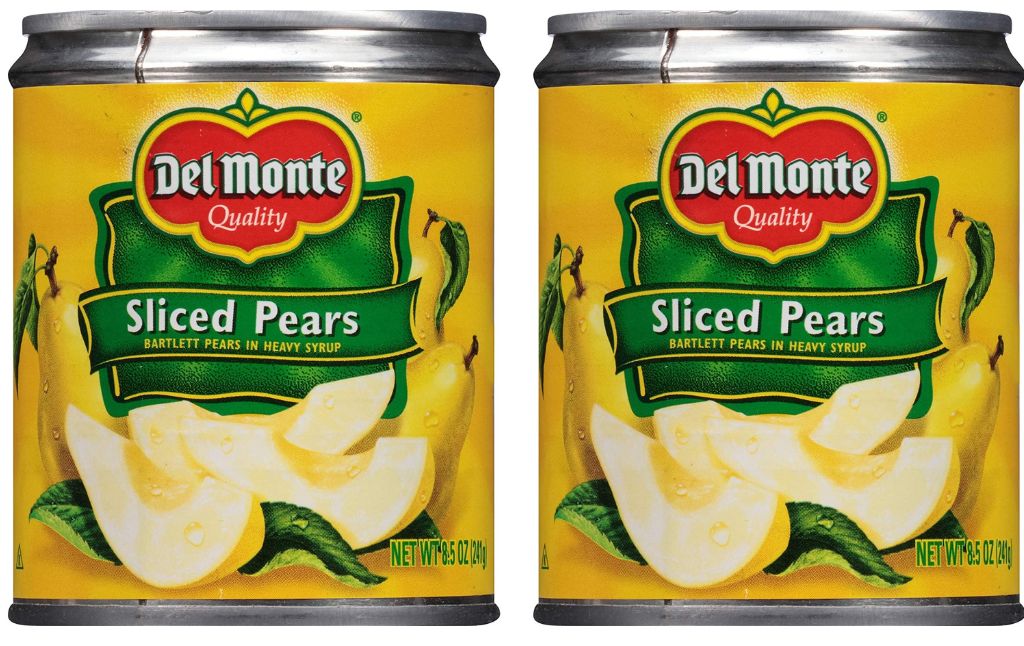 del monte sliced pears