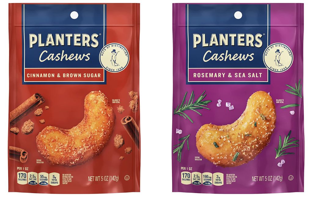 planters flavored cashews