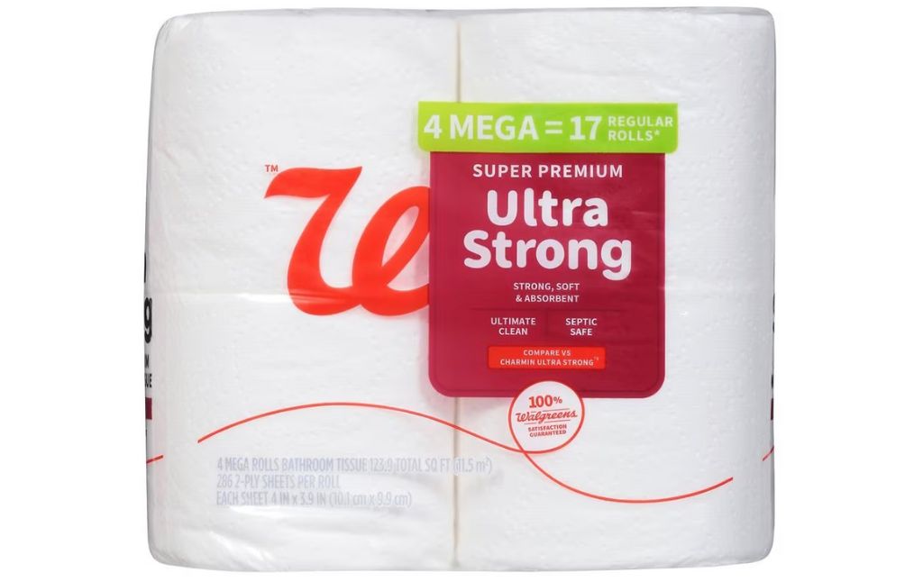 super premium ultra strong toilet paper