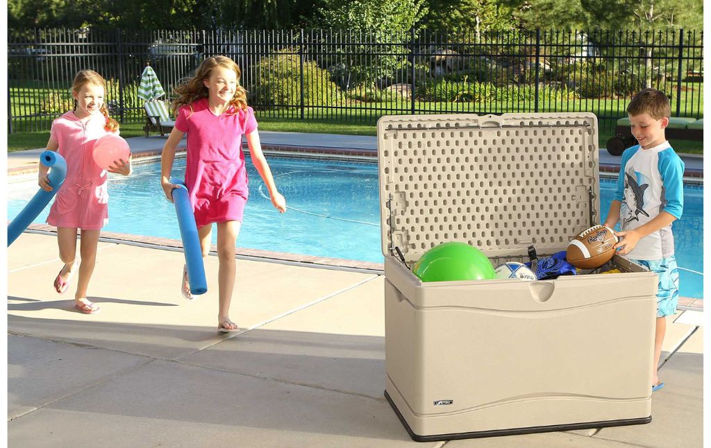 pool deck storage box