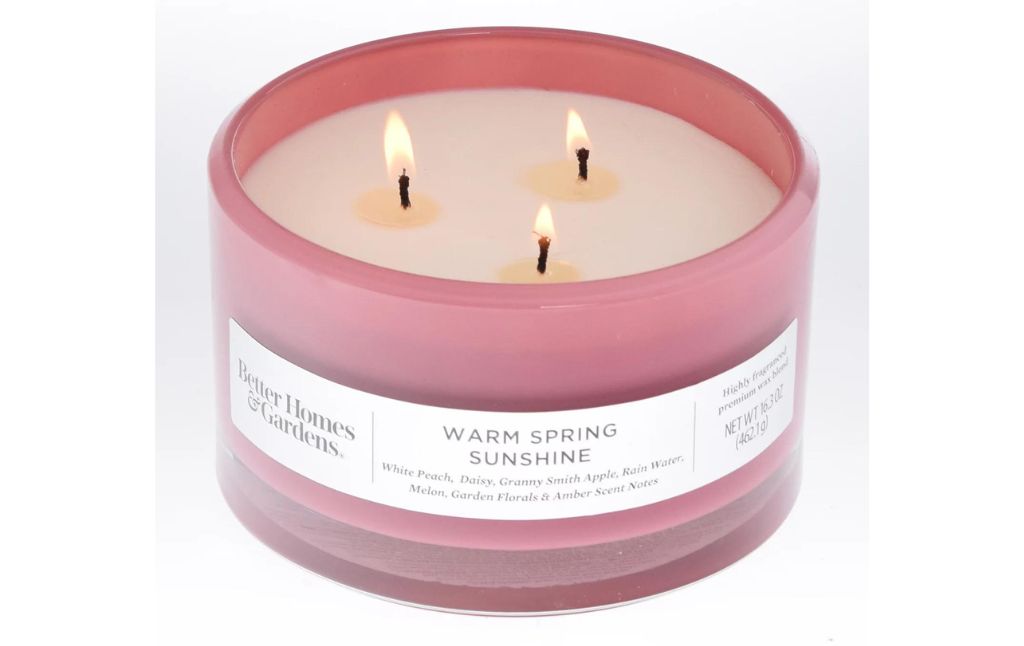 warm spring sunshine candle